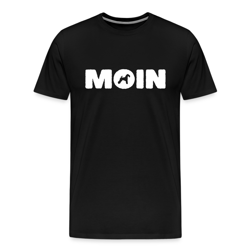 Kerry Blue Terrier - Moin | Männer Premium T-Shirt - Schwarz