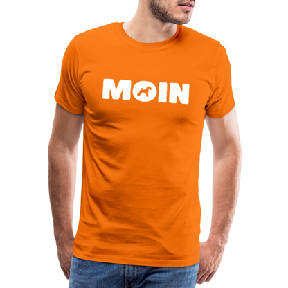 Kerry Blue Terrier - Moin | Männer Premium T-Shirt - Orange