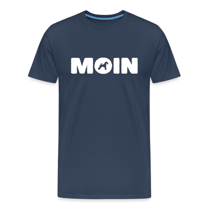 Kerry Blue Terrier - Moin | Männer Premium T-Shirt - Navy