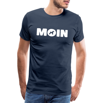 Kerry Blue Terrier - Moin | Männer Premium T-Shirt - Navy