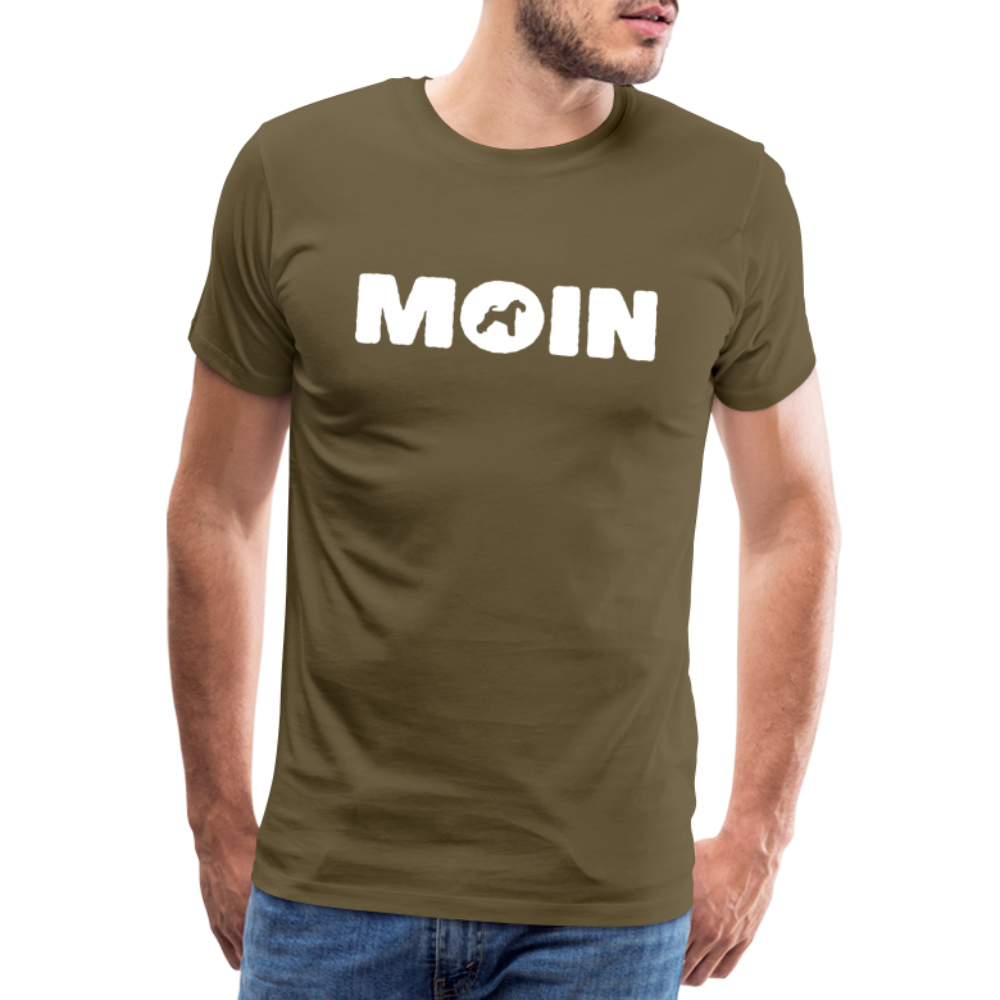 Kerry Blue Terrier - Moin | Männer Premium T-Shirt - Khaki
