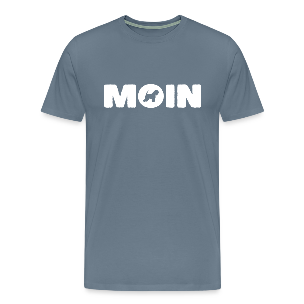 Irish Soft Coated Wheaten Terrier - Moin | Männer Premium T-Shirt - Blaugrau