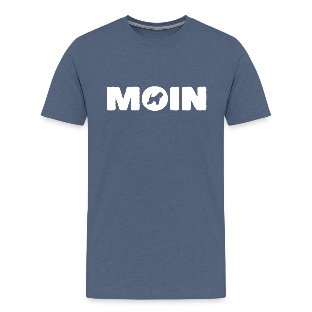 Irish Soft Coated Wheaten Terrier - Moin | Männer Premium T-Shirt - Blau meliert