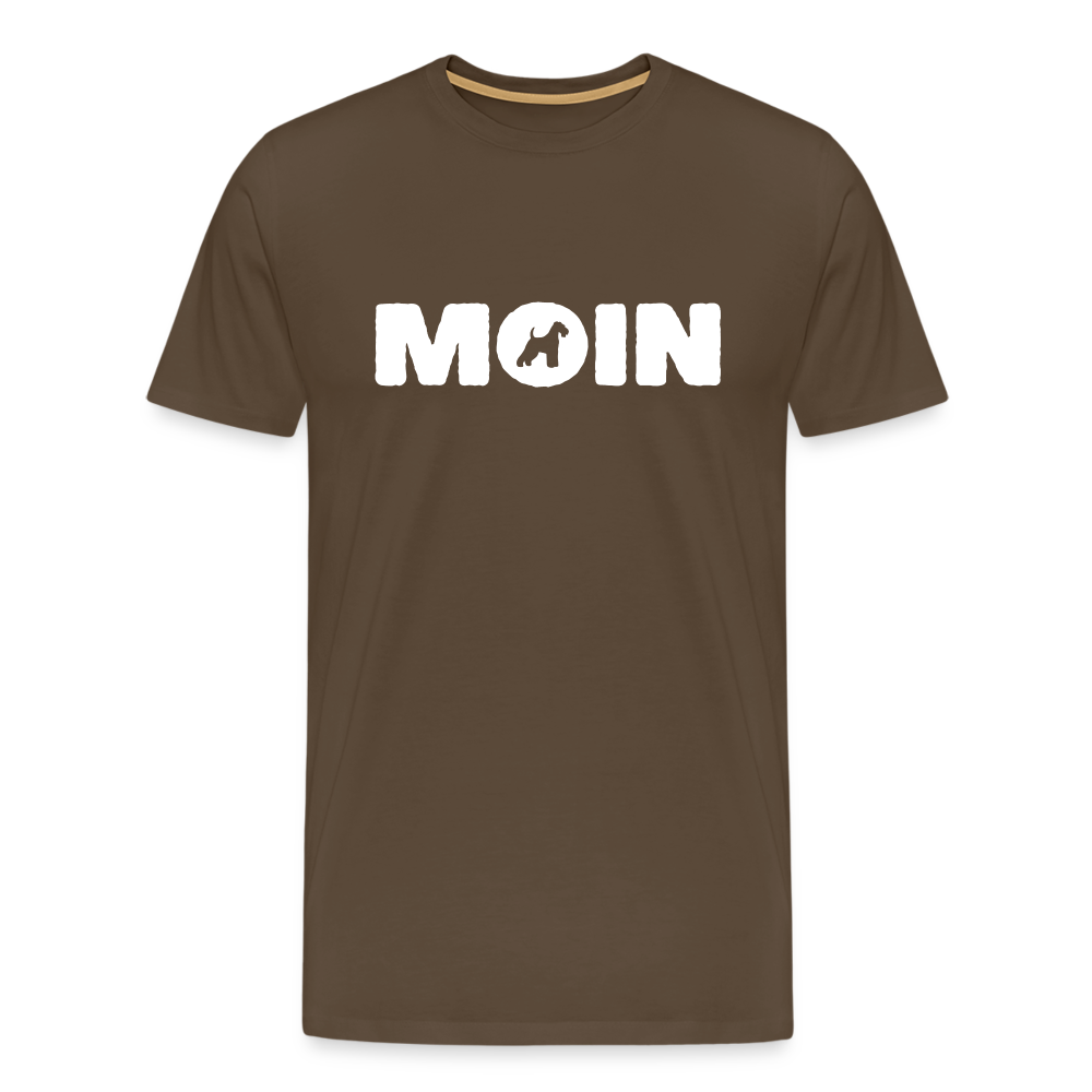 Welsh Terrier - Moin | Männer Premium T-Shirt - Edelbraun