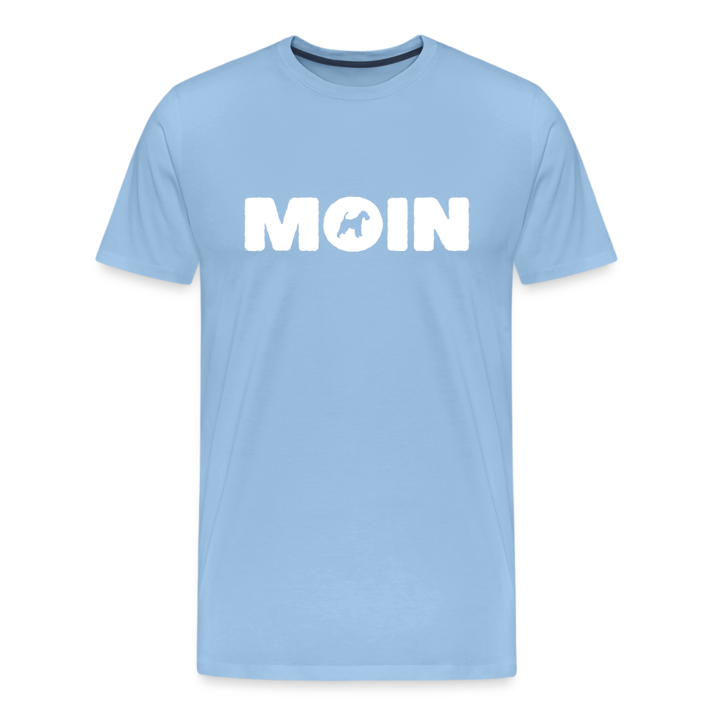Drahthaar Foxterrier - Moin | Männer Premium T-Shirt - Sky
