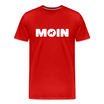 Drahthaar Foxterrier - Moin | Männer Premium T-Shirt - Rot