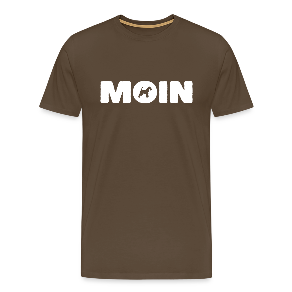 Drahthaar Foxterrier - Moin | Männer Premium T-Shirt - Edelbraun