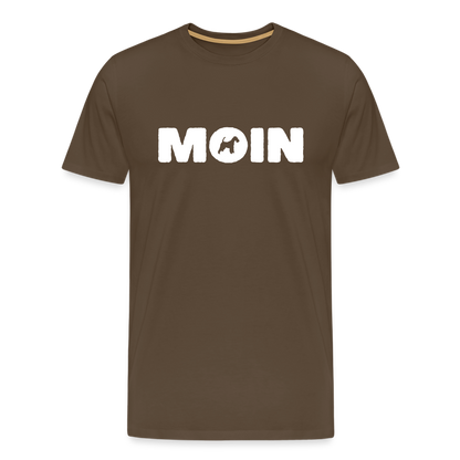 Drahthaar Foxterrier - Moin | Männer Premium T-Shirt - Edelbraun