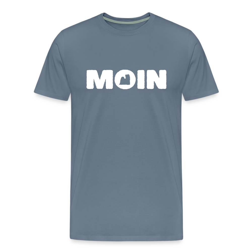 Yorkshire Terrier - Moin | Männer Premium T-Shirt - Blaugrau