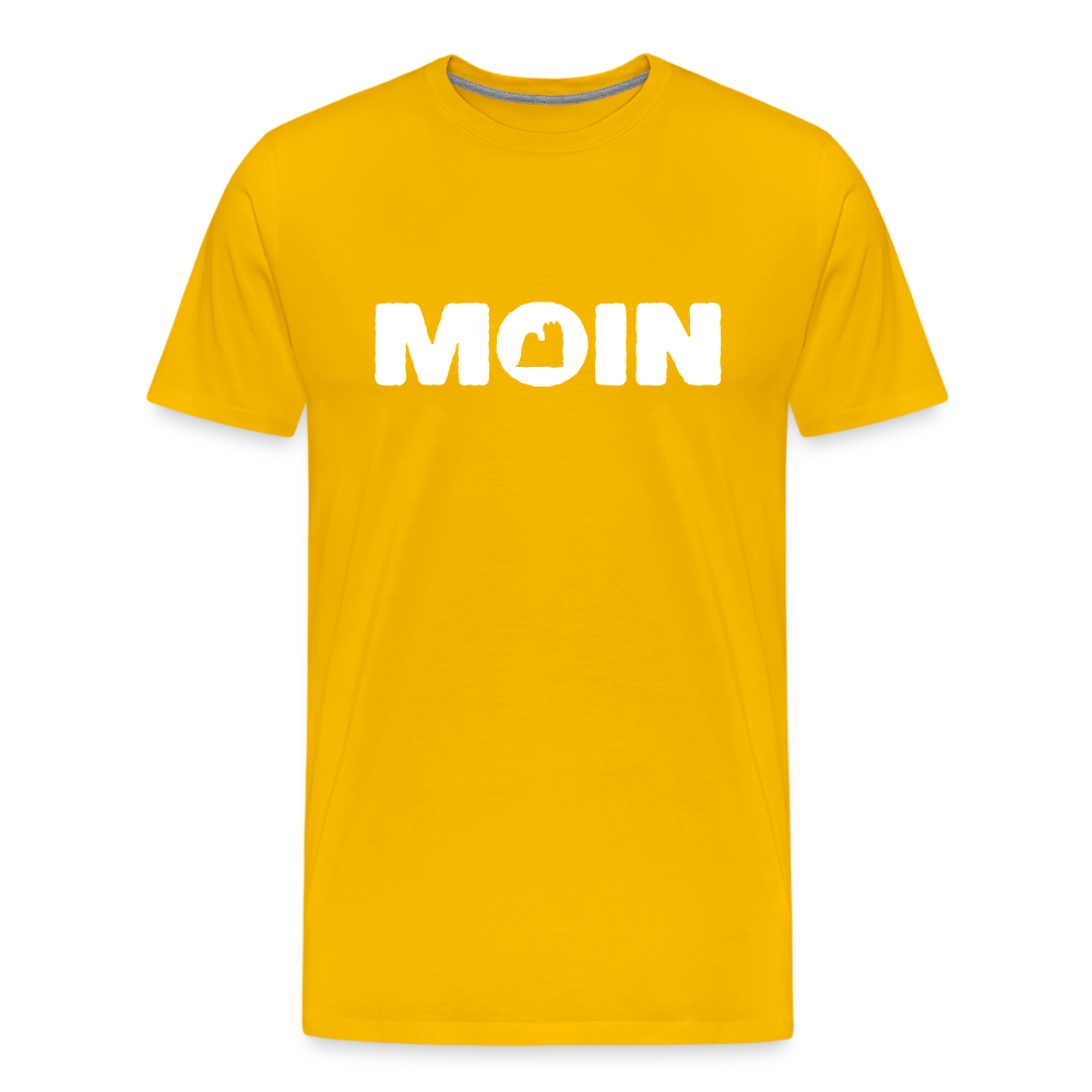 Yorkshire Terrier - Moin | Männer Premium T-Shirt - Sonnengelb