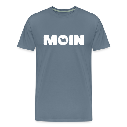 Norfolk Terrier - Moin | Männer Premium T-Shirt - Blaugrau