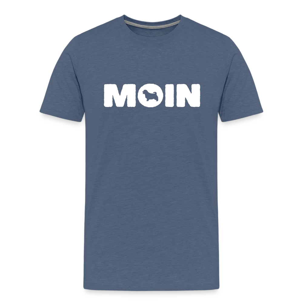 Norfolk Terrier - Moin | Männer Premium T-Shirt - Blau meliert