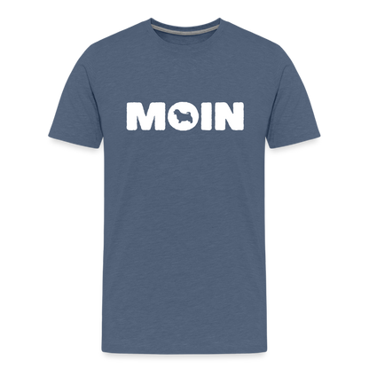 Norfolk Terrier - Moin | Männer Premium T-Shirt - Blau meliert