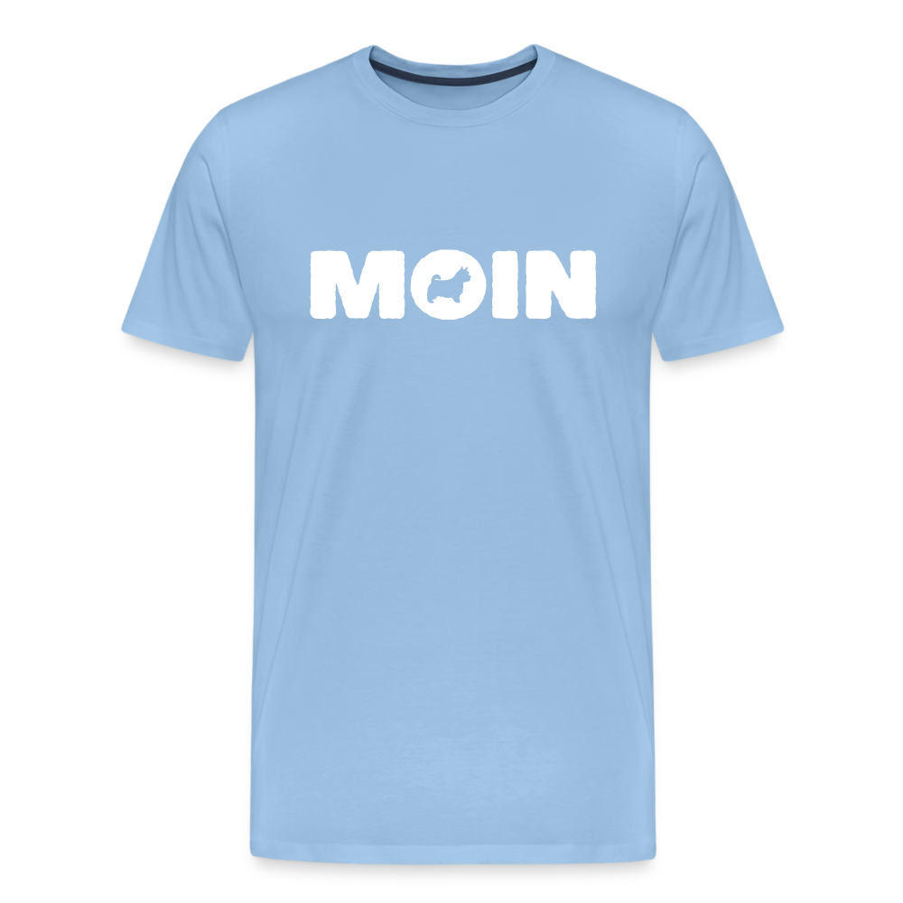 Norwich Terrier - Moin | Männer Premium T-Shirt - Sky