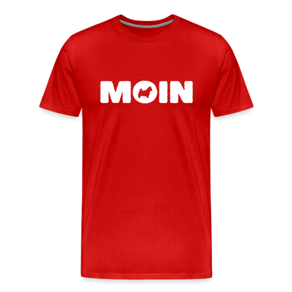 Norwich Terrier - Moin | Männer Premium T-Shirt - Rot