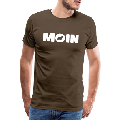 Norwich Terrier - Moin | Männer Premium T-Shirt - Edelbraun