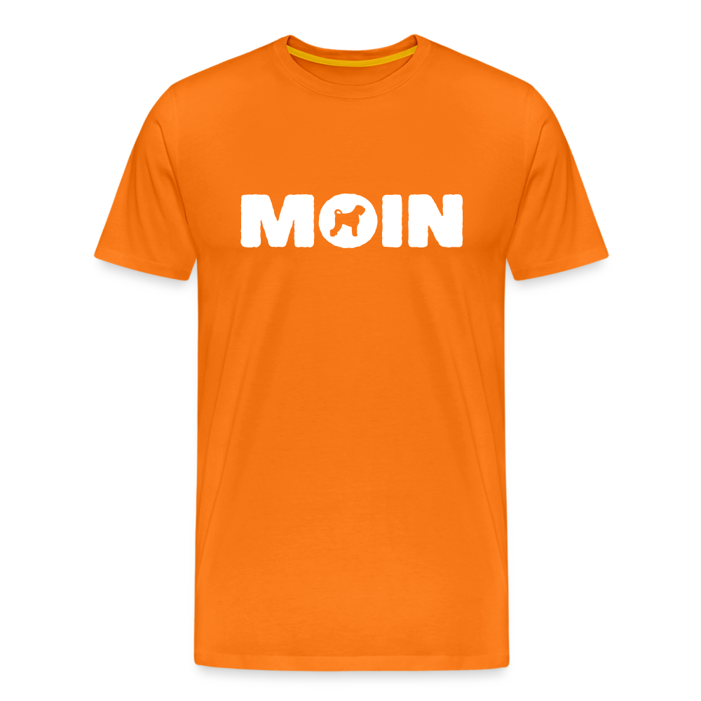 Schwarzer Russischer Terrier - Moin | Männer Premium T-Shirt - Orange