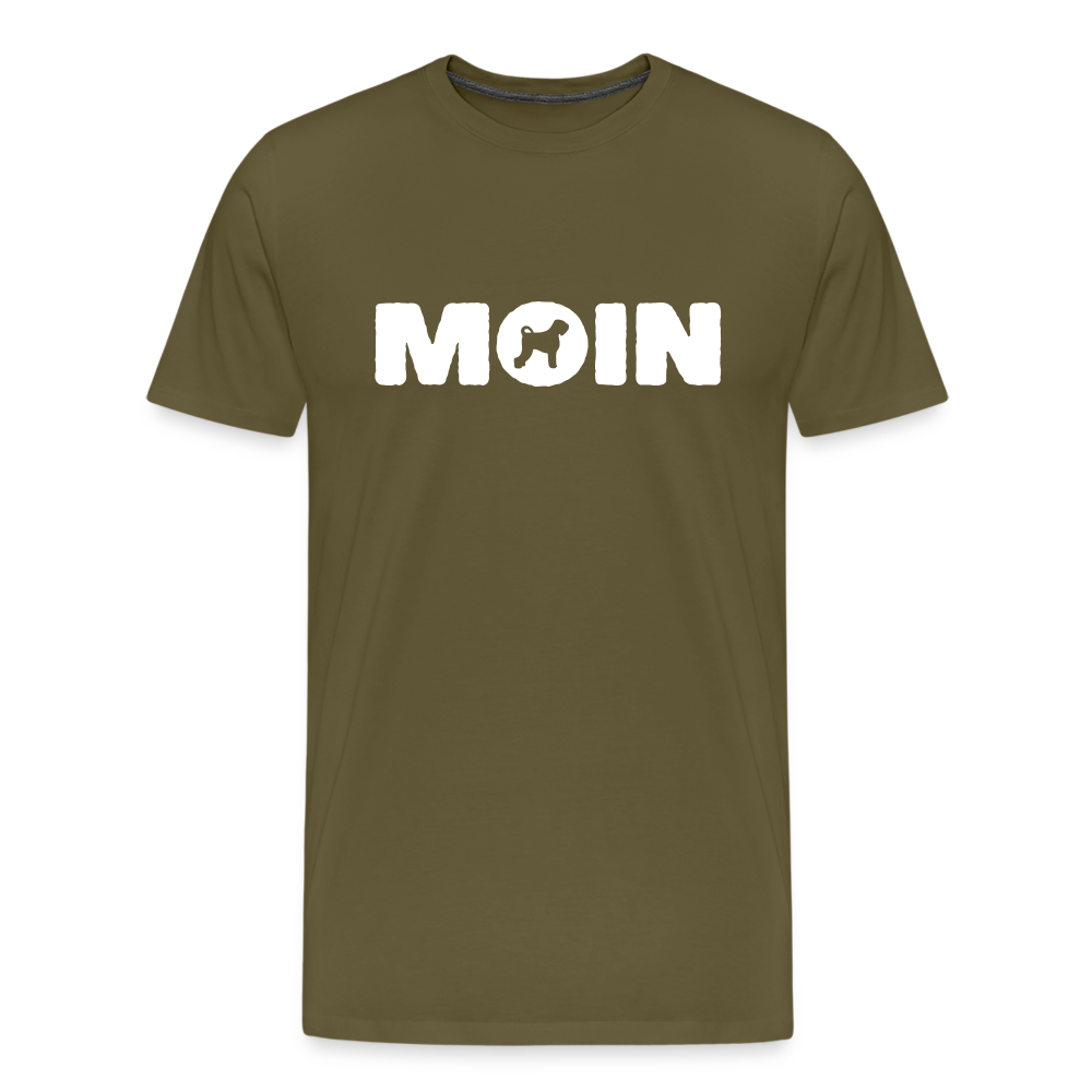 Schwarzer Russischer Terrier - Moin | Männer Premium T-Shirt - Khaki