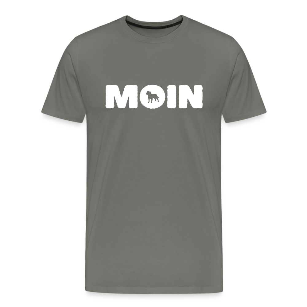 Staffordshire Bull Terrier - Moin | Männer Premium T-Shirt - Asphalt