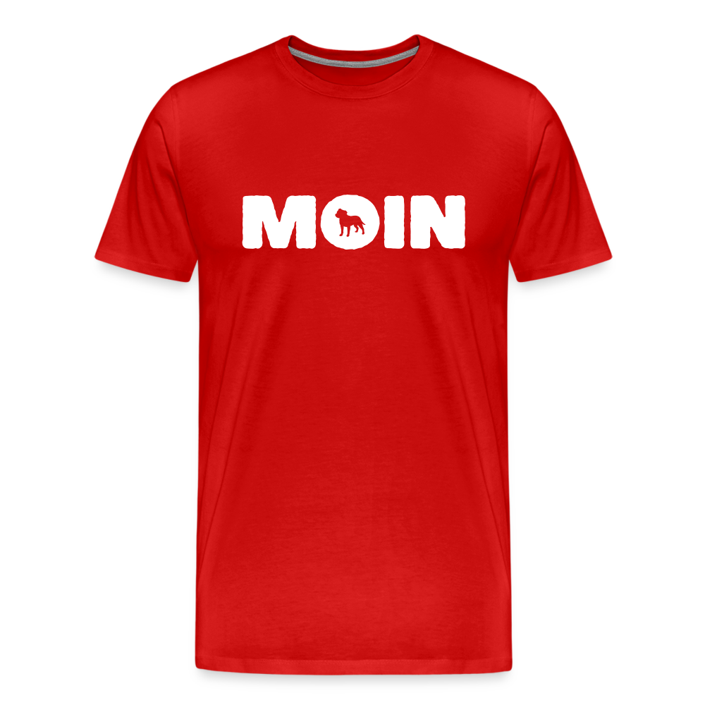 Staffordshire Bull Terrier - Moin | Männer Premium T-Shirt - Rot