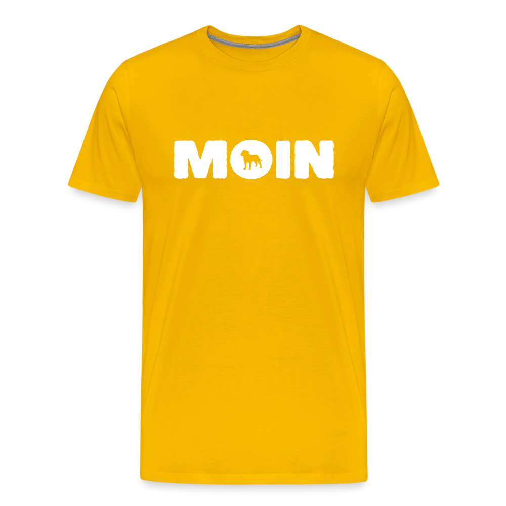 Staffordshire Bull Terrier - Moin | Männer Premium T-Shirt - Sonnengelb