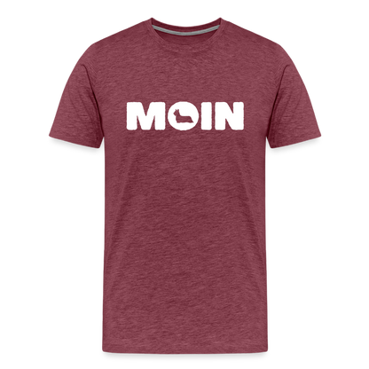 Skye Terrier - Moin | Männer Premium T-Shirt - Bordeauxrot meliert