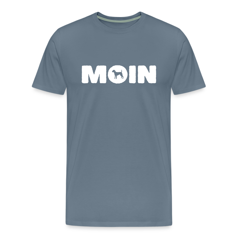 Parson Russell Terrier - Moin | Männer Premium T-Shirt - Blaugrau