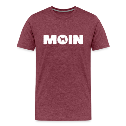 Parson Russell Terrier - Moin | Männer Premium T-Shirt - Bordeauxrot meliert