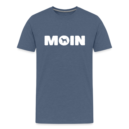 Parson Russell Terrier - Moin | Männer Premium T-Shirt - Blau meliert