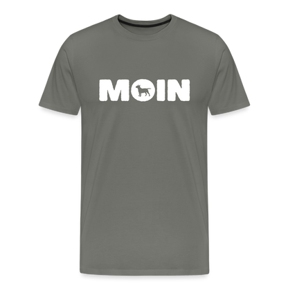 Bull Terrier - Moin | Männer Premium T-Shirt - Asphalt
