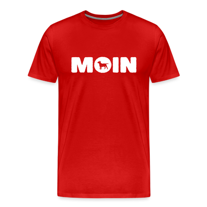 Bull Terrier - Moin | Männer Premium T-Shirt - Rot