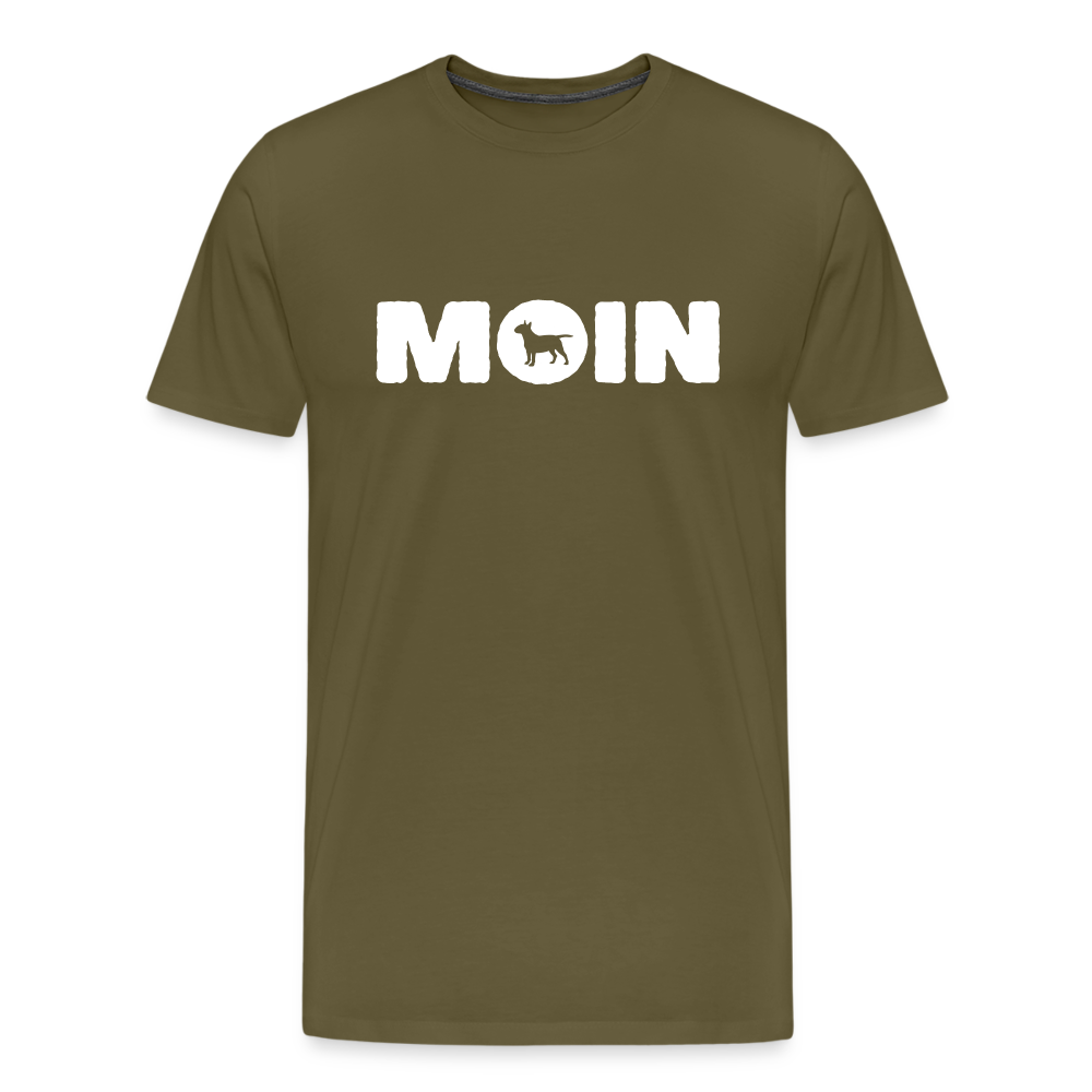 Bull Terrier - Moin | Männer Premium T-Shirt - Khaki