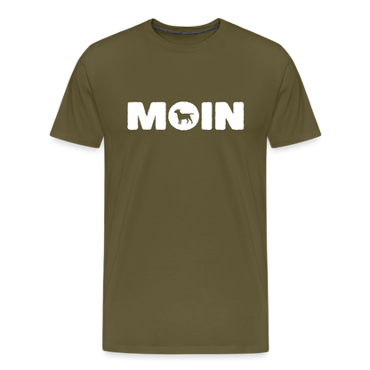 Bull Terrier - Moin | Männer Premium T-Shirt - Khaki