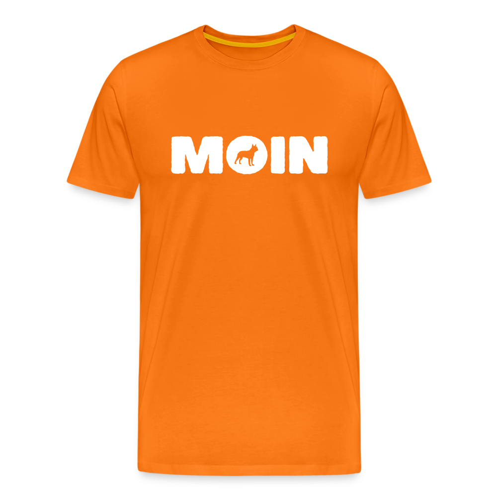 Boston Terrier - Moin | Männer Premium T-Shirt - Orange