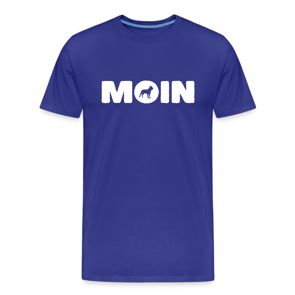 Boston Terrier - Moin | Männer Premium T-Shirt - Königsblau