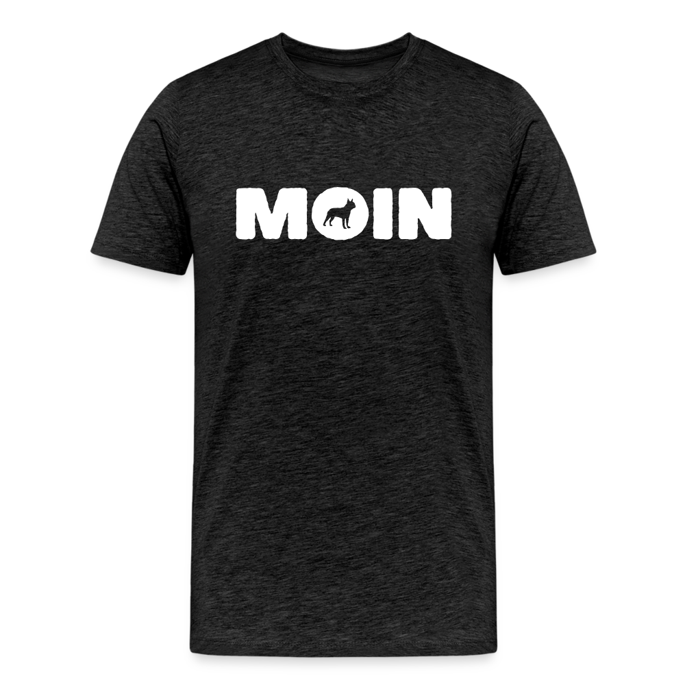 Boston Terrier - Moin | Männer Premium T-Shirt - Anthrazit