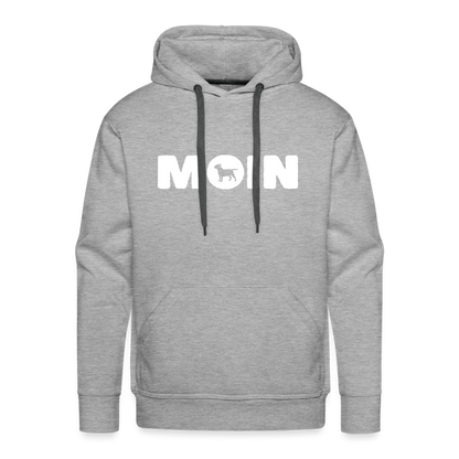 Bull Terrier - Moin | Men’s Premium Hoodie - Grau meliert