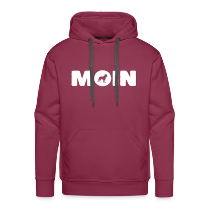 Boston Terrier - Moin | Men’s Premium Hoodie - Bordeaux