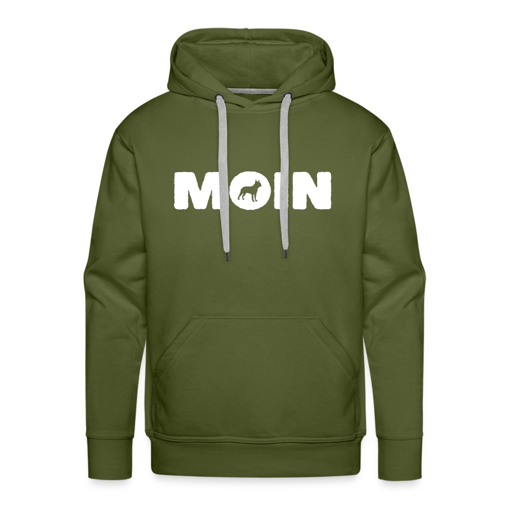 Boston Terrier - Moin | Men’s Premium Hoodie - Olivgrün
