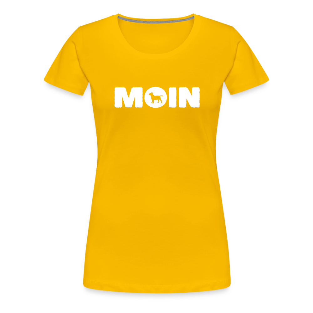 Bull Terrier - Moin | Women’s Premium T-Shirt - Sonnengelb