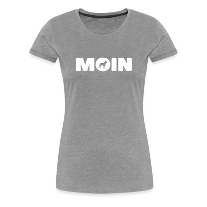 Boston Terrier - Moin | Women’s Premium T-Shirt - Grau meliert