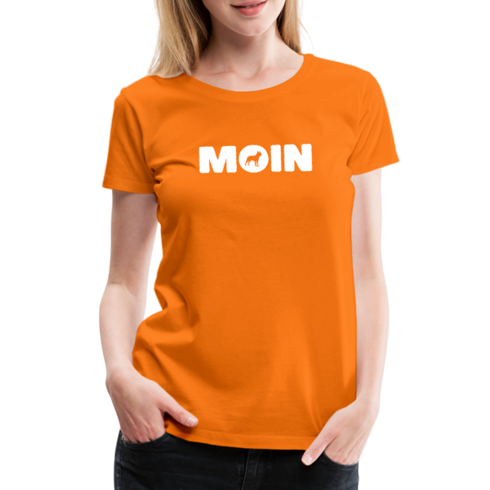 Boston Terrier - Moin | Women’s Premium T-Shirt - Orange