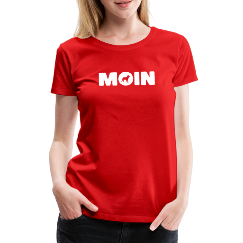 Boston Terrier - Moin | Women’s Premium T-Shirt - Rot