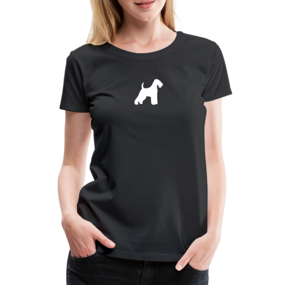 Welsh Terrier-Silhouette | Women’s Premium T-Shirt - Schwarz