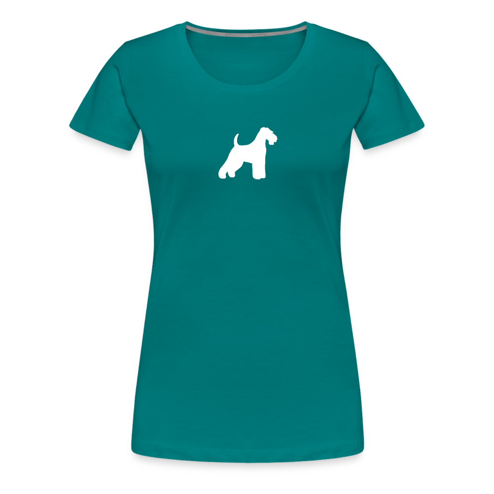 Welsh Terrier-Silhouette | Women’s Premium T-Shirt - Divablau