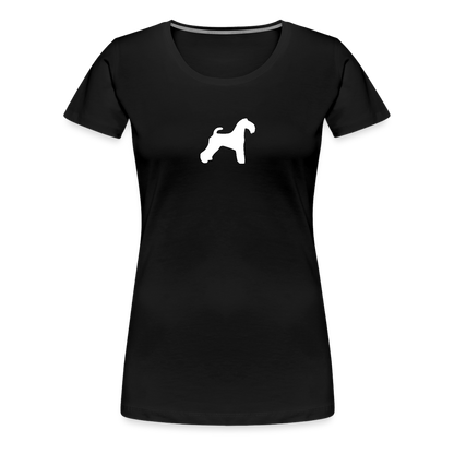 Kerry Blue Terrier-Silhouette | Women’s Premium T-Shirt - Schwarz