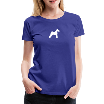 Kerry Blue Terrier-Silhouette | Women’s Premium T-Shirt - Königsblau