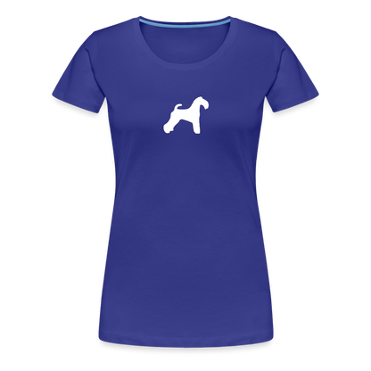 Kerry Blue Terrier-Silhouette | Women’s Premium T-Shirt - Königsblau
