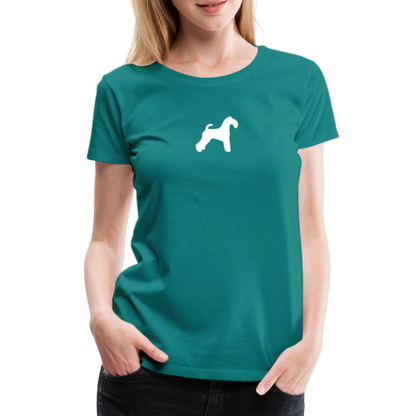 Kerry Blue Terrier-Silhouette | Women’s Premium T-Shirt - Divablau