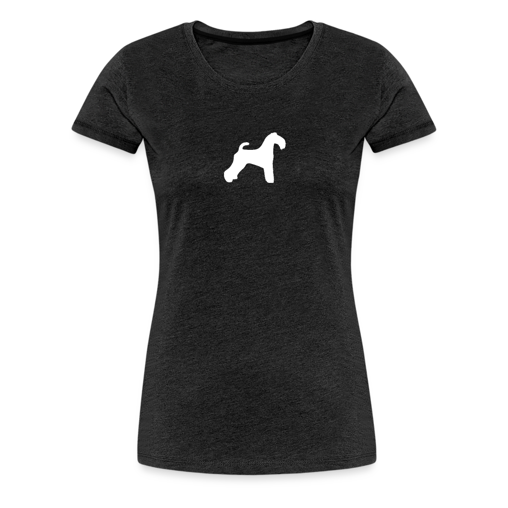 Kerry Blue Terrier-Silhouette | Women’s Premium T-Shirt - Anthrazit
